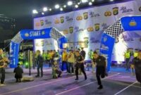 Foto: Kepolisian Daerah Metro Jaya menggelar kegiatan olahraga malam bertajuk Night Run Jaga Jakarta di kawasan Markas Polda Metro Jaya pada Jumat (13/3/2026) malam. (Dok-Istimewa)