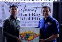 Foto: Yayasan Permata Sanny Peduli bersama Yayasan Peduli Jurnalis Indonesia (YPJI) kembali menunjukkan komitmennya dalam aksi sosial dengan menyalurkan bantuan paket sembako kepada para jurnalis di wilayah Jakarta, Senin (16/3/2026). (Dok-Istimewa)