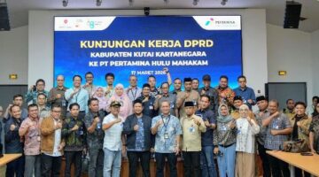 Foto: PT Pertamina Hulu Mahakam (PHM) menerima kunjungan kerja strategis dari jajaran Dewan Perwakilan Rakyat Daerah Kabupaten Kutai Kartanegara (DPRD Kukar) di kantor PHM, Balikpapan, Selasa (17/3/2026). (Dok-Istimewa)