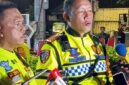 Foto: Kombes Pol. Komarudin Dirlantas Polda Metro Jaya di Bundaran HI, Jumat dini hari (20/3/2026). (Dok-suarasurabaya.net/Lea Citra Santi Baneza)