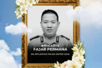 Foto: (Alm) Brigadir Fajar Permana, Anggota Ditlantas Polda Metro Jaya. (Dok-Istimewa)