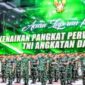 Foto: 28 Perwira Tinggi (Pati) TNI Angkatan Darat resmi naik pangkat. (Dok-Dispenad)