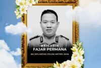 Foto: (Alm) Brigadir Fajar Permana, Anggota Ditlantas Polda Metro Jaya. (Dok-Istimewa)
