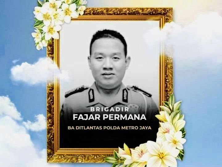Foto: (Alm) Brigadir Fajar Permana, Anggota Ditlantas Polda Metro Jaya. (Dok-Istimewa)