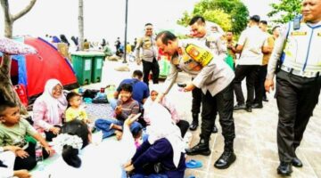 Foto: Kapolda Metro Jaya, Irjen Pol. Asep Edi Suheri, melakukan inspeksi langsung ke kawasan Taman Impian Jaya Ancol pada Senin (23/3/2026). (Dok-Istimewa)