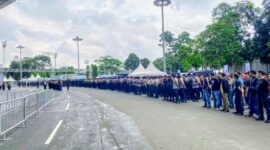 Foto: Aparat gabungan mengerahkan kekuatan penuh untuk memastikan keamanan dan kelancaran penyelenggaraan ajang internasional FIFA Series 2026 yang digelar di Stadion Utama Gelora Bung Karno, Senayan, Jakarta Pusat, Jumat (27/3/2026). (Dok-Istimewa)