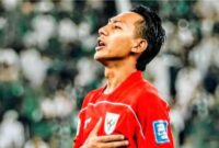 Foto: Beckham Putra cetak dua gol, timnas Indonesia unggul dengan skor 2-0 dari Saint Kitts dan Nevis di babak pertama. (Dok-Instagram/@beckham_put7)