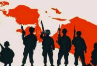 Foto: Ilustrasi Kelompok Kriminal Bersenjata (KKB). (Dok-Istimewa)