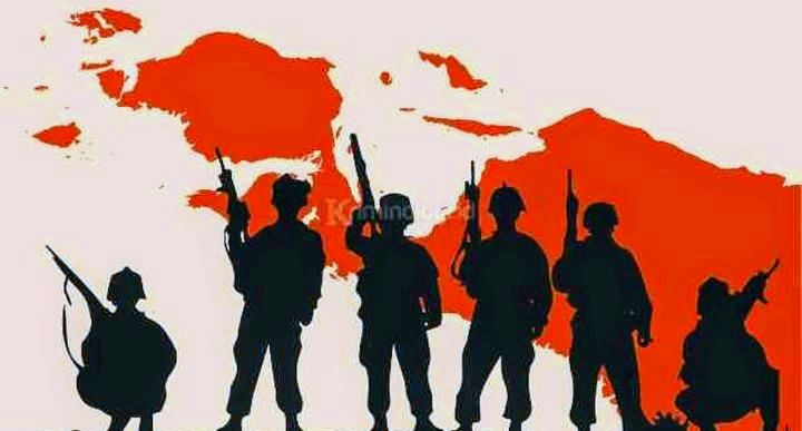 Foto: Ilustrasi Kelompok Kriminal Bersenjata (KKB). (Dok-Istimewa)