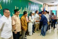 Foto: Suasana hangat dan penuh keakraban mewarnai gelaran halalbihalal Persatuan Wartawan Indonesia (PWI) Jaya yang berlangsung di Gedung Prasada Sasana Karya, Petojo, Jakarta Pusat, Senin (30/3/2026). (Dok-Istimewa)