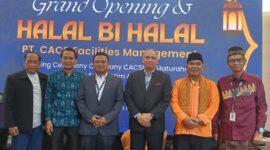 PT CACS resmi menggelar open ceremony yang dirangkaikan dengan kegiatan santunan anak yatim dan Halal Bihalal di Jakarta,Kuningan, Kamis (2/4/2026). Kegiatan ini menjadi momentum awal perusahaan dalam memperkuat ekspansi bisnis jasa kebersihan (cleaning service) di Indonesia.