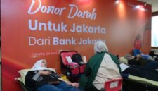 Foto: Donor Darah untuk Jakarta
Peserta mengikuti kegiatan donor darah yang digelar Bank Jakarta di Kantor Pusat, Jakarta, Jumat (24/4/2026). by Joko Dolok.