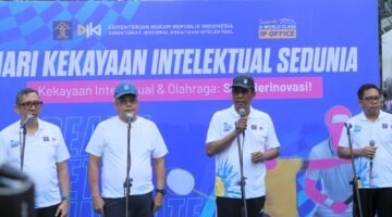 Menteri Hukum Supratman Andi Agtas menegaskan bahwa sektor olahraga kini telah berkembang menjadi industri besar yang ditopang oleh kekayaan intelektual (KI).