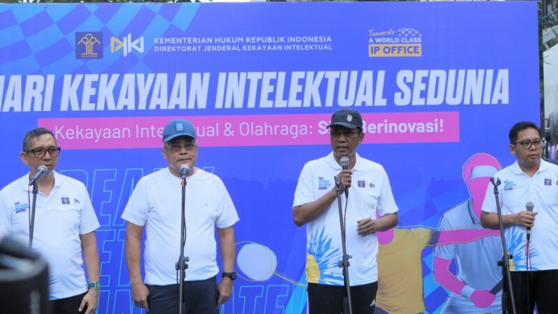 Menteri Hukum Supratman Andi Agtas menegaskan bahwa sektor olahraga kini telah berkembang menjadi industri besar yang ditopang oleh kekayaan intelektual (KI).