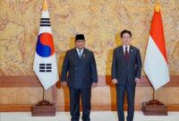Presiden Prabowo Subianto bersama Presiden Korea Selatan, Lee Jae Myung saat kunjungan ke Korsel (Foto: Instagram PresidenRI Prabowo Subianto)