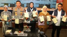 Foto: Konferensi Pers kasus dugaan tidak kekerasan seksual oleh driver online di Harmoni, Jakarta Pusat, Senin (6/4/2026). (Dok-Istimewa)