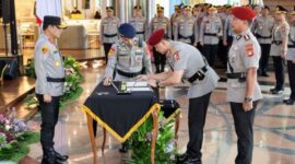 Foto: Polda Metro Jaya kembali melakukan penyegaran struktur kepemimpinan melalui serah terima jabatan (sertijab) tiga posisi strategis, Senin (6/4/2026). (Dok-Istimewa)