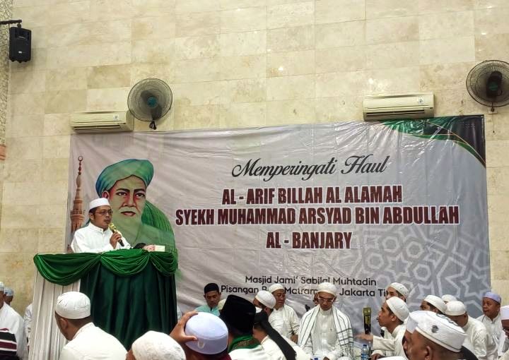 Foto: Peringatan Haul ke-220 ulama besar Nusantara, Maulana Syekh Muhammad Arsyad Bin Abdullah Al-Banjari, Sabtu (11/4/2026). (Dok-Istimewa)