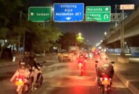 Foto: Satuan Brimob Polda Metro Jaya menggelar patroli cipta kondisi di wilayah hukum Polres Metro Jakarta Utara pada Sabtu malam hingga Minggu dini hari (11–12 April 2026), dengan menyasar titik-titik rawan kriminalitas dan gangguan ketertiban masyarakat. (Dok-Istimewa)