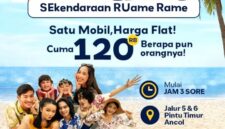 Foto: Taman Impian Jaya Ancol kembali meluncurkan program promosi untuk menarik minat wisatawan domestik. Mulai 15 April 2026, pengelola kawasan wisata tersebut memberlakukan tarif masuk flat sebesar Rp120.000 per mobil pribadi non-komersial, tanpa batasan jumlah penumpang di dalam kendaraan, Jumat (17/4/2026). (Dok-Istimewa)