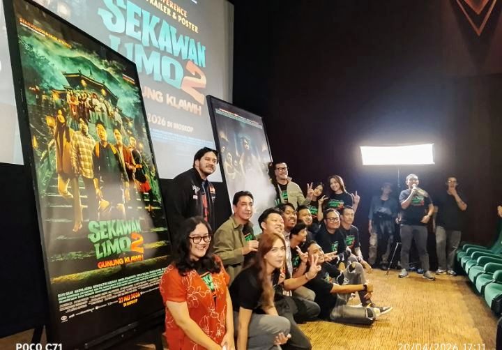 Foto: Prescon Official Trailer dan Poster Sekawan Limo 2 Gunung Klawih, di Metropole XXI, Jakarta Pusat, Senin (20/4/2026). (Dok-okj/fn)