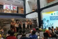 Foto: Pemerintah Kabupaten Bulungan, Kalimantan Utara, terus memperkuat strategi promosi potensi daerah melalui penyelenggaraan Festival Bulungan Berkarya yang digelar di Sarinah, Kamis (30/4/2026). (Dok-okj/fn)