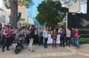 Foto: Mahasiswa yang tergabung dalam Gerakan Mahasiswa Hukum Indonesia (GMHI) menggelar aksi unjuk rasa di depan kantor pusat PT Garuda Indonesia, Jakarta, Senin (11/5/2026).