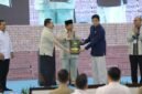 penyerahan denda administratif dan penyelamatan keuangan negara tahap VII oleh Satuan Tugas Penertiban Kawasan Hutan (Satgas PKH) di Kejaksaan Agung Republik Indonesia, Rabu (13/5).