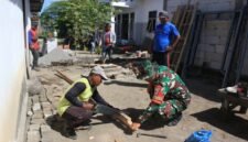 Foto: Babinsa Desa Tanjungsari, Serma Danny, anggota Koramil Tipe B 0807/02 Boyolangu
