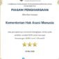 Kementerian Hak Asasi Manusia (KemenHAM) berhasil meraih penghargaan dari Lembaga Kebijakan Pengadaan Barang/Jasa Pemerintah (LKPP) atas capaian Kematangan Unit Kerja Pengadaan Barang/Jasa (UKPBJ) Level 3 dengan kategori Proaktif.