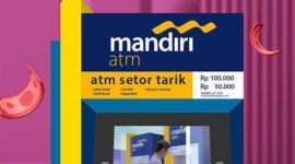 Foto: Ilustrasi layanan ATM Setor Tarik Bank Mandiri yang dipromosikan sebagai layanan transaksi praktis. Di tengah kemudahan layanan tersebut, nasabah perusahaan mengeluhkan prosedur pengurusan kartu ATM yang tertelan mesin karena dinilai berbelit dan tidak sinkron antara informasi customer service dengan persyaratan di kantor cabang. (Foto: Dok. Bank Mandiri)