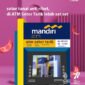 Foto: Ilustrasi layanan ATM Setor Tarik Bank Mandiri yang dipromosikan sebagai layanan transaksi praktis. Di tengah kemudahan layanan tersebut, nasabah perusahaan mengeluhkan prosedur pengurusan kartu ATM yang tertelan mesin karena dinilai berbelit dan tidak sinkron antara informasi customer service dengan persyaratan di kantor cabang. (Foto: Dok. Bank Mandiri)
