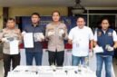 Foto: Konferensi Pers pengungkapan jaringan sabu lintas wilayah oleh Polsek Metro Gambir, tiga tersangka diamankan. (Dok-Istimewa)