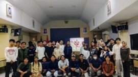 Foto: Pemutaran dan diskusi film dokumenter Pesta Babi yang digelar Himpunan Mahasiswa (Hima) Hukum Universitas Nahdlatul Ulama Indonesia (UNUSIA), Rabu (13/5/2026). (Dok-okj/fn)