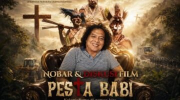 Foto: Kolase Deolipa Yumara dan Player Nobar Film Pesta Babi. (Dok-okj/fn)