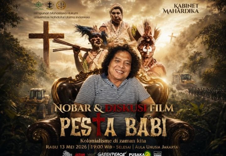 Foto: Kolase Deolipa Yumara dan Player Nobar Film Pesta Babi. (Dok-okj/fn)
