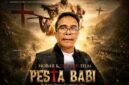 Foto: Kolase praktisi hukum Erdi Surbakti, S.H., M.H., dan Flyer Film Pesta Babi. (Dok-Istimewa)