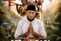 Foto: Kolase H. Abdul Kahar Yelipele, S.Pd.I., M.Pd.I., dan Flyer Film Pesta Baby. (Dok-Istimewa)