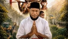 Foto: Kolase H. Abdul Kahar Yelipele, S.Pd.I., M.Pd.I., dan Flyer Film Pesta Baby. (Dok-Istimewa)