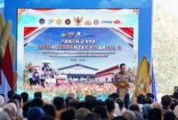 Foto: Kapolri Jenderal Lityo Sigit Prabowo dalam agenda panen raya jagung serentak kuartal II, groundbreaking 10 gudang ketahanan Polri, serta peluncuran operasional 166 Satuan Pelayanan Pemenuhan Gizi (SPPG) Polri di Kabupaten Tuban, Jawa Timur, Sabtu (16/5/2026). (Dok-Istimewa)