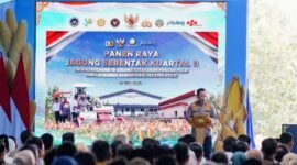 Foto: Kapolri Jenderal Lityo Sigit Prabowo dalam agenda panen raya jagung serentak kuartal II, groundbreaking 10 gudang ketahanan Polri, serta peluncuran operasional 166 Satuan Pelayanan Pemenuhan Gizi (SPPG) Polri di Kabupaten Tuban, Jawa Timur, Sabtu (16/5/2026). (Dok-Istimewa)