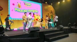 Foto: Penyanyi dangdut-pop Jawa Happy Asmara menjadi pusat perhatian dalam peluncuran album “Kopi Dangdut” yang digelar di MGP Space SCBD, Jakarta Selatan, Selasa (19/5/2026). (Dok-okj/fn)
