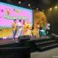 Foto: Penyanyi dangdut-pop Jawa Happy Asmara menjadi pusat perhatian dalam peluncuran album “Kopi Dangdut” yang digelar di MGP Space SCBD, Jakarta Selatan, Selasa (19/5/2026). (Dok-okj/fn)