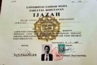 Foto: Ijazah Presiden ke-7 Republik Indonesia, Joko Widodo. (Dok-Istimewa)
