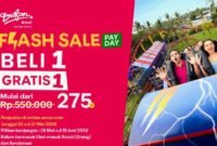 Foto: Flyer Dufan Ancol Tebar Promo Payday Beli 1 Gratis 1. (Dok-ancol.com)