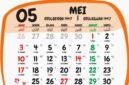 Foto: Ilustrasi kalender bulan Mei 2026. (Dok-pinterest)