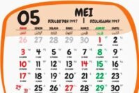 Foto: Ilustrasi kalender bulan Mei 2026. (Dok-pinterest)