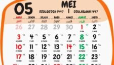 Foto: Ilustrasi kalender bulan Mei 2026. (Dok-pinterest)