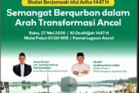 Foto: Flyer Menyambut Hari Raya Idul Adha 1447 H - Semangat Berqurban Dalam Arah Transformasi Ancol. (Dok-Istimewa)