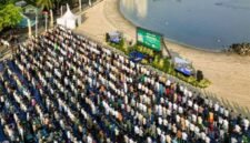 Foto: PT Pembangunan Jaya Ancol Tbk menyelenggarakan pelaksanaan Sholat Idul Adha 1447 H di kawasan Pantai Lagoon Ancol yang berlangsung khidmat dan penuh kebersamaan. (Dok-Istimewa)
